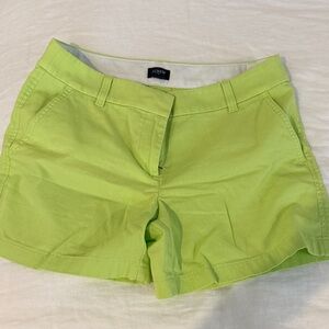 J. Crew Women's Lime Green Bermudas